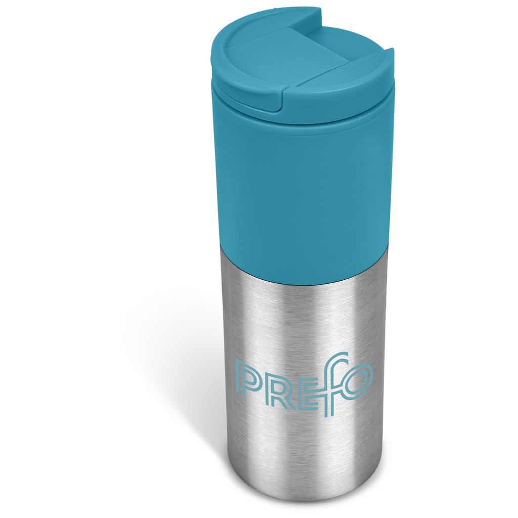Kooshty Typhoon Stainless Steel & Plastic Double-Wall Tumbler - 450ml - TURQUOISE