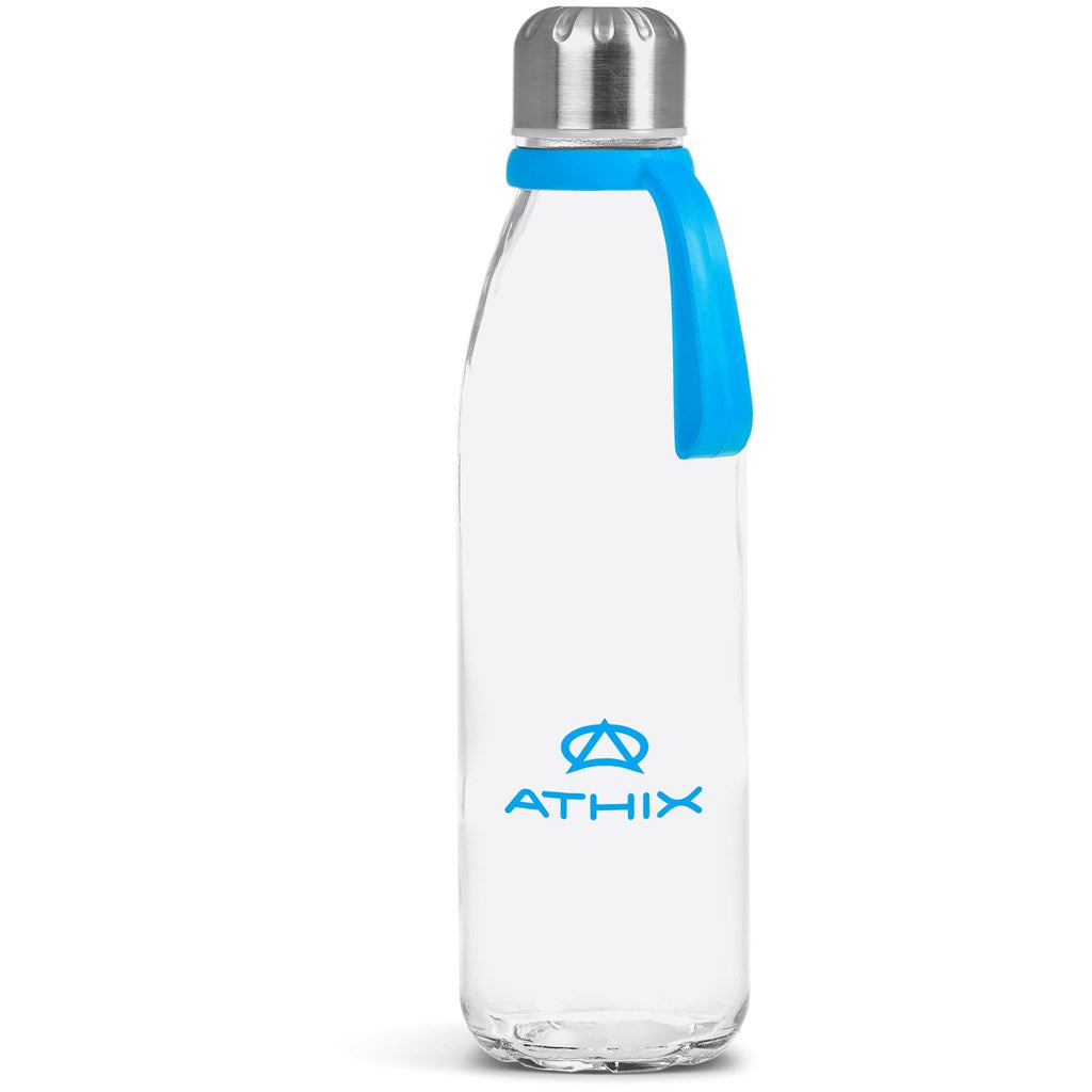 Kooshty Loopy Glass Water Bottle - 650ml - CYAN