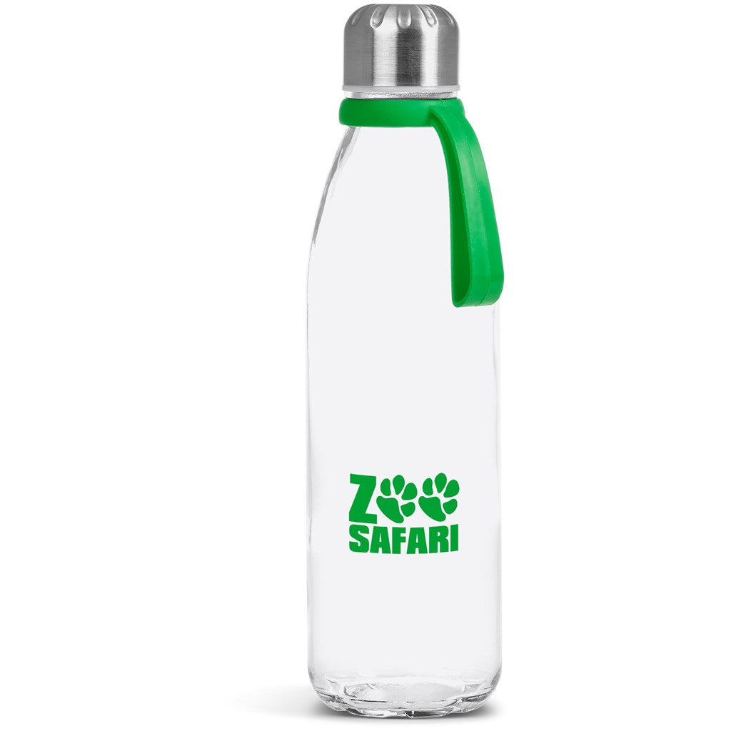 Kooshty Loopy Glass Water Bottle - 650ml - GREEN