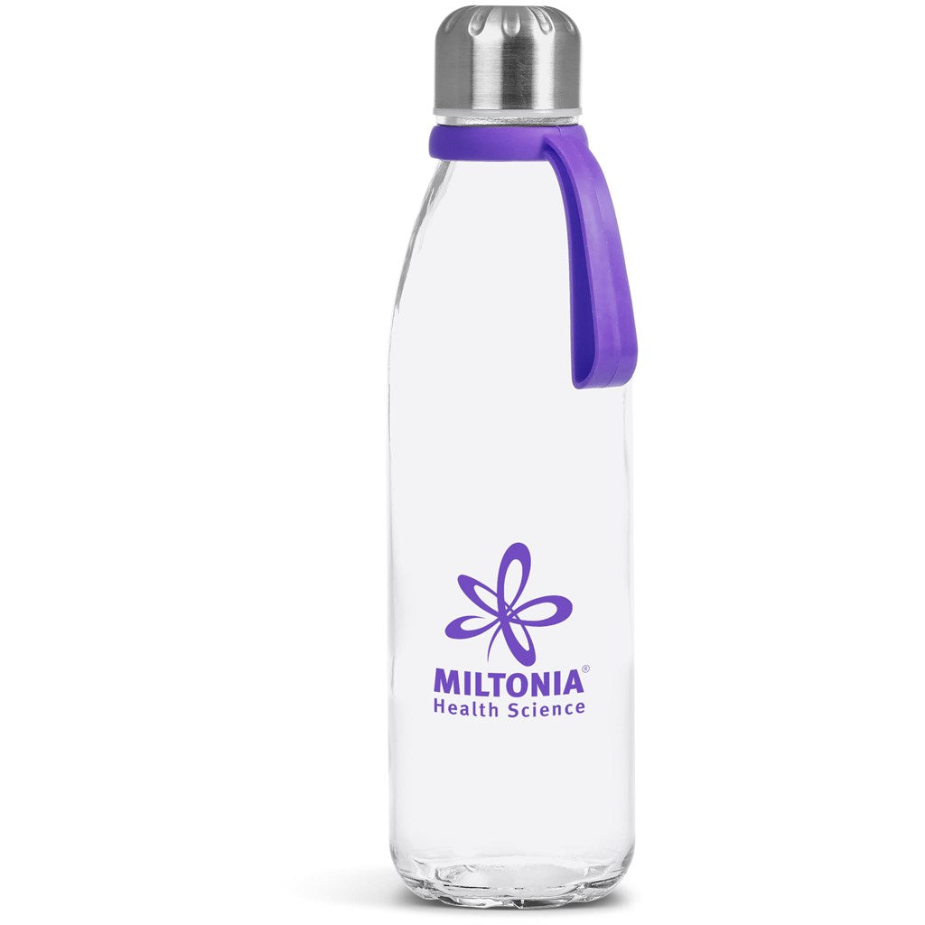 Kooshty Loopy Glass Water Bottle - 650ml - PURPLE