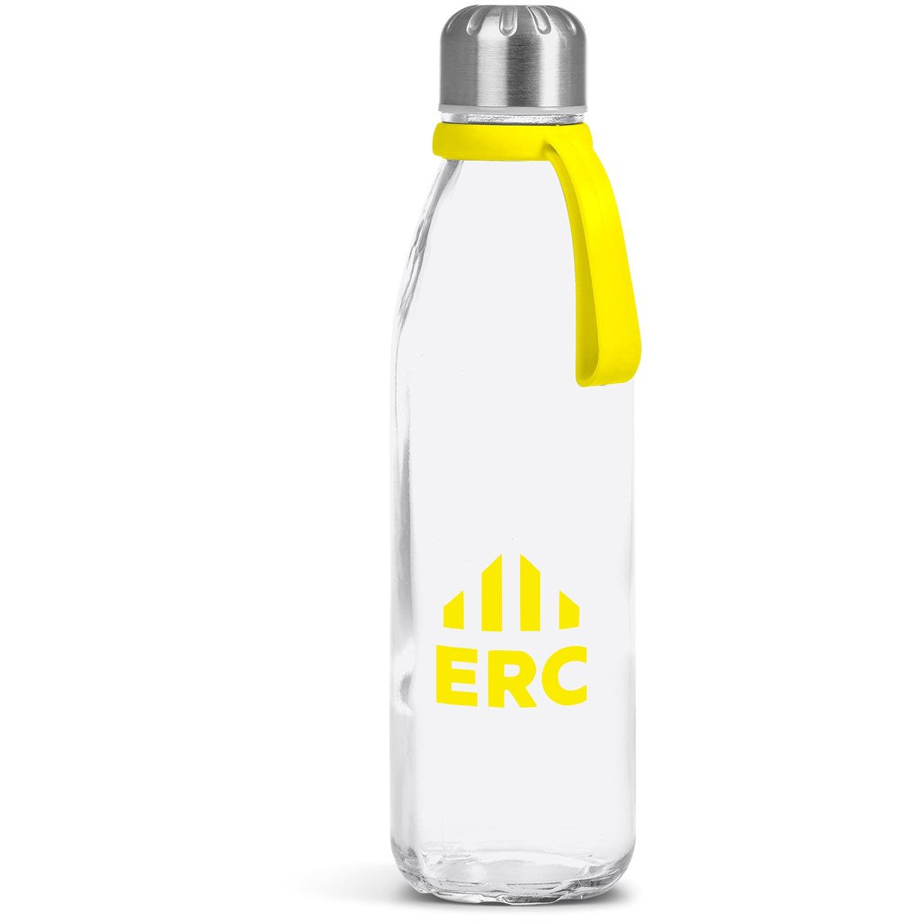 Kooshty Loopy Glass Water Bottle - 650ml - YELLOW