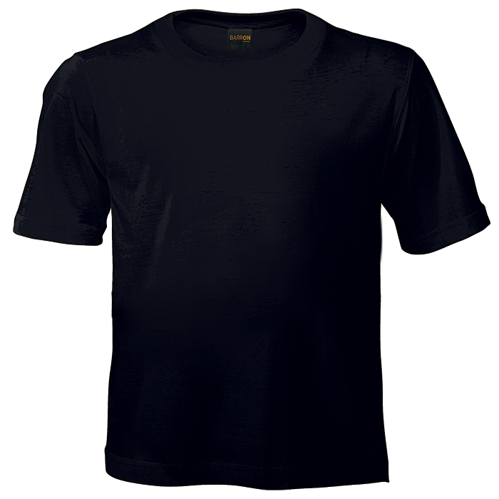 145g Crew Neck T-Shirt Kiddies - Black