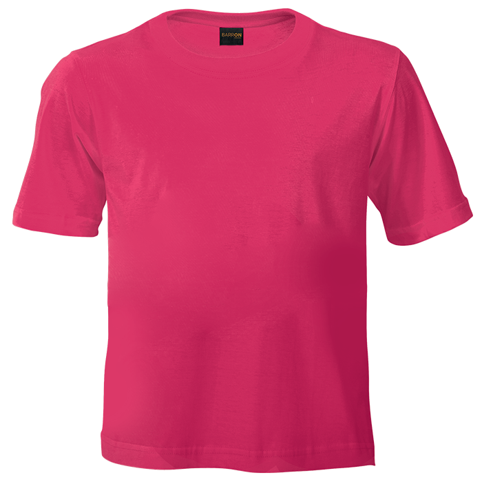 145g Crew Neck T-Shirt Kiddies - Bright Pink