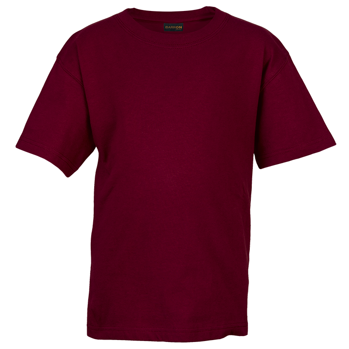 145g Crew Neck T-Shirt Kiddies - Maroon