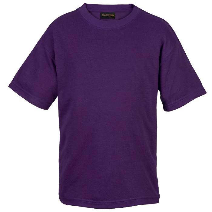 145g Crew Neck T-Shirt Kiddies - Purple