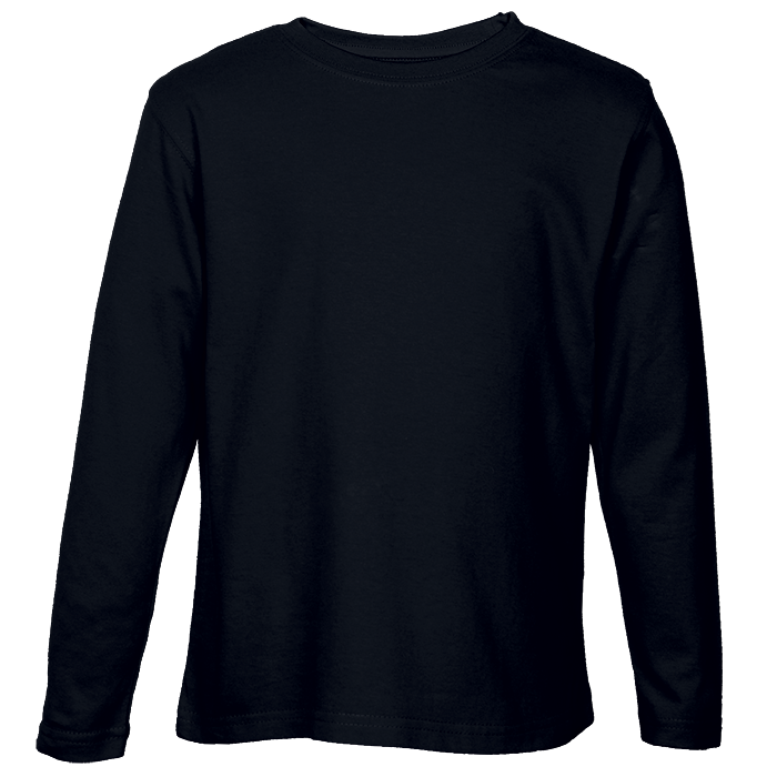 145g Long Sleeve T-Shirt Kiddies - Black