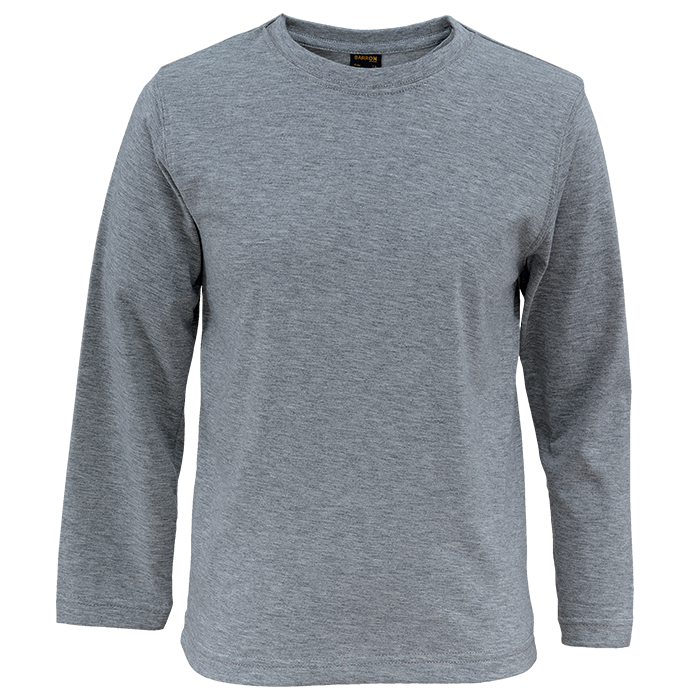 145g Long Sleeve T-Shirt Kiddies - Dark Grey