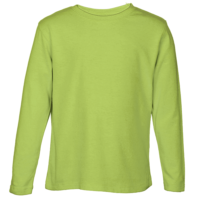 145g Long Sleeve T-Shirt Kiddies - Lime