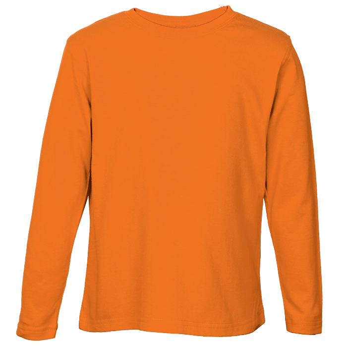 145g Long Sleeve T-Shirt Kiddies - Orange
