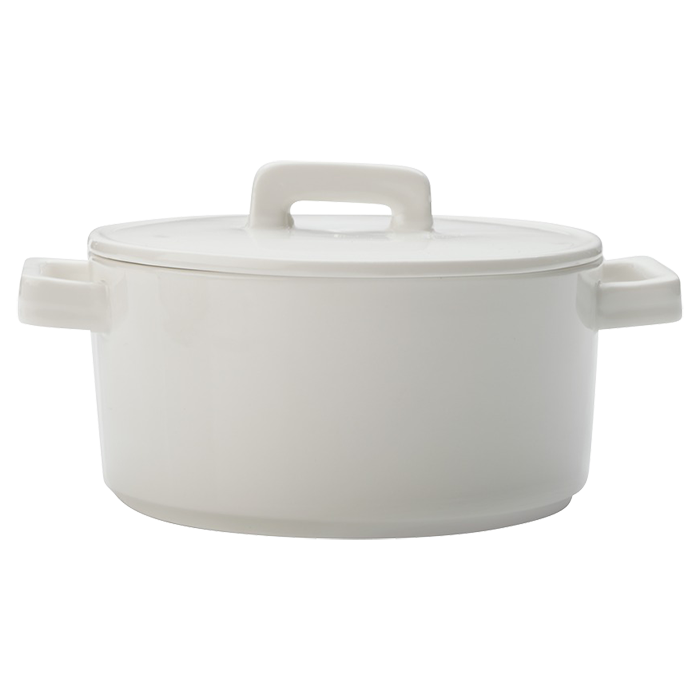 Epicurious Round Casserole - White