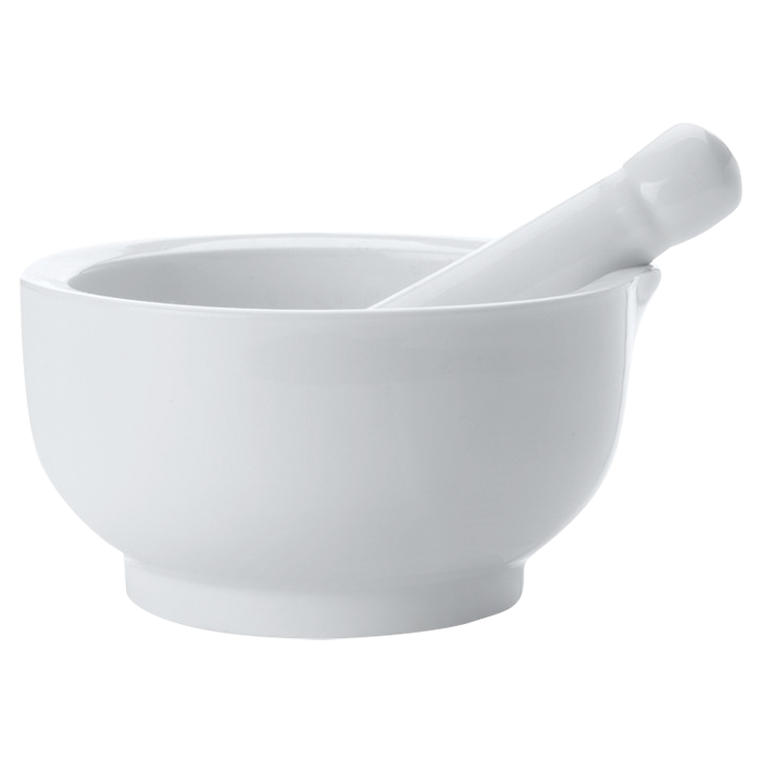 White Basics Mortar & Pestle - White