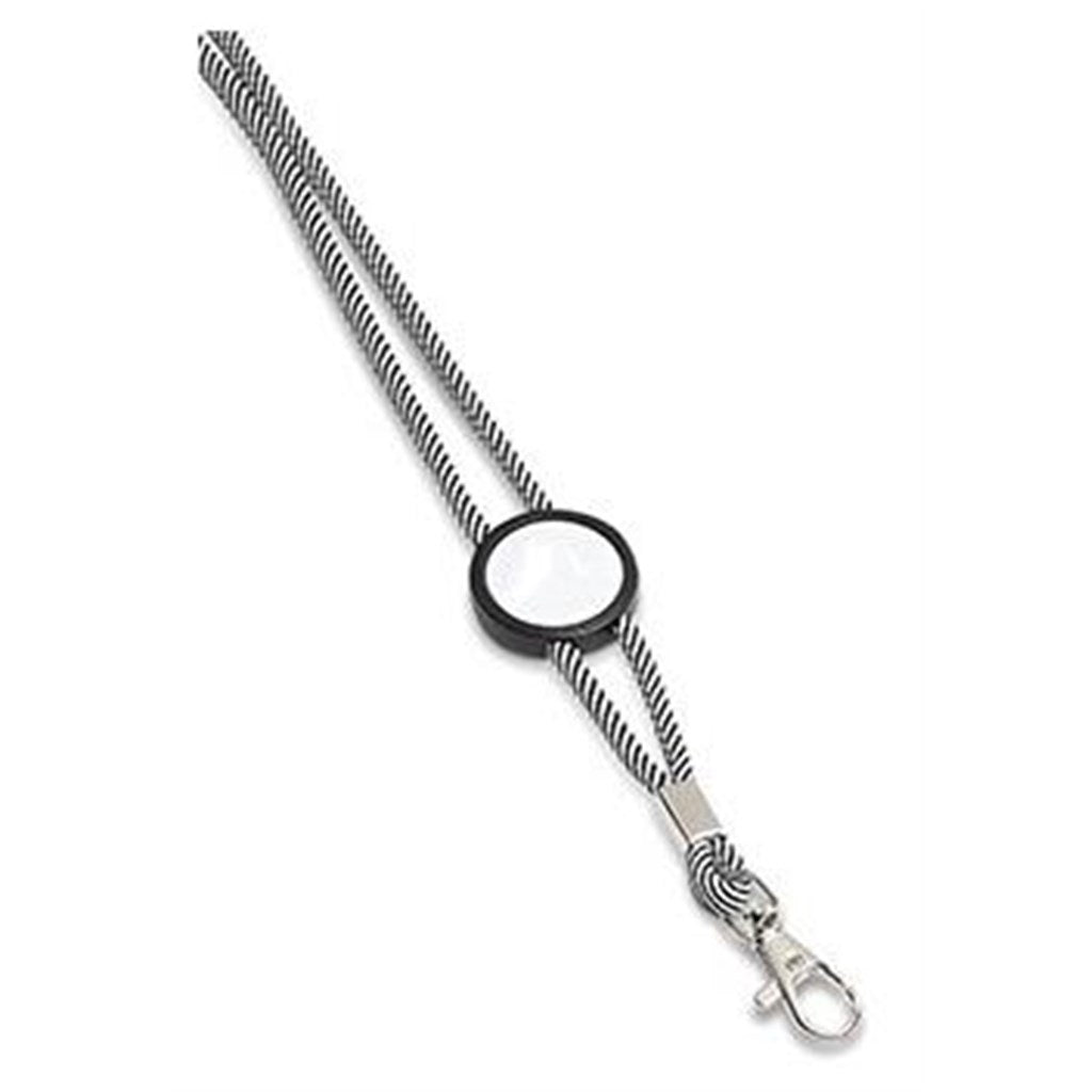 Altitude Candystripe Dome Lanyard - SOLID WHITE