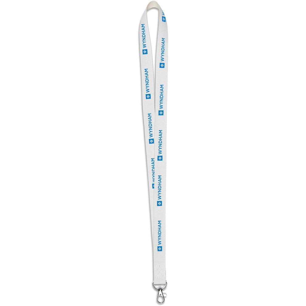 Altitude Taiga Recycled PET Lanyard - SOLID WHITE