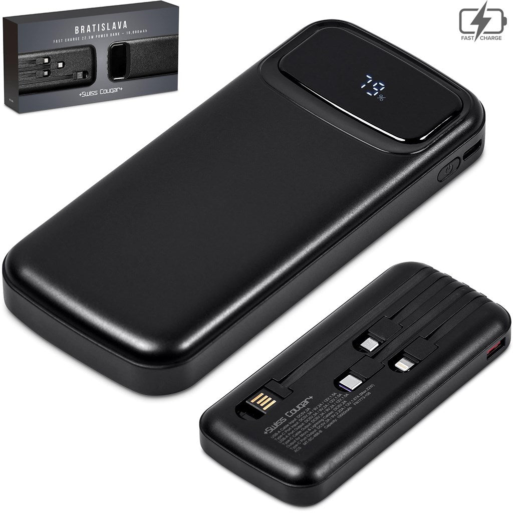 Swiss Cougar Bratislava Fast Charge 22.5W Power Bank - 10 000mAh