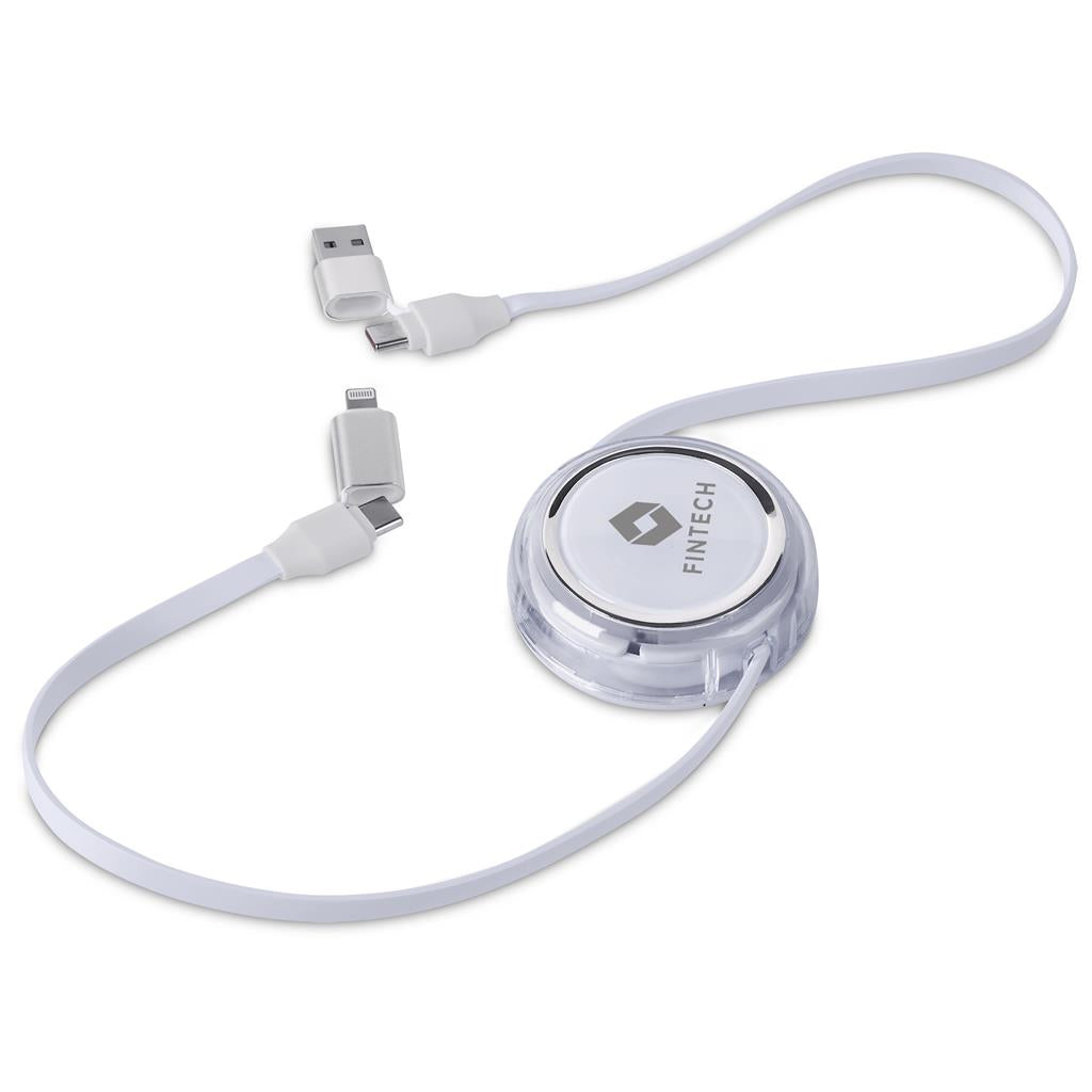 Swiss Cougar Luanda 4-in-1 Retractable Fast Charge 240W Power Delivery Cable