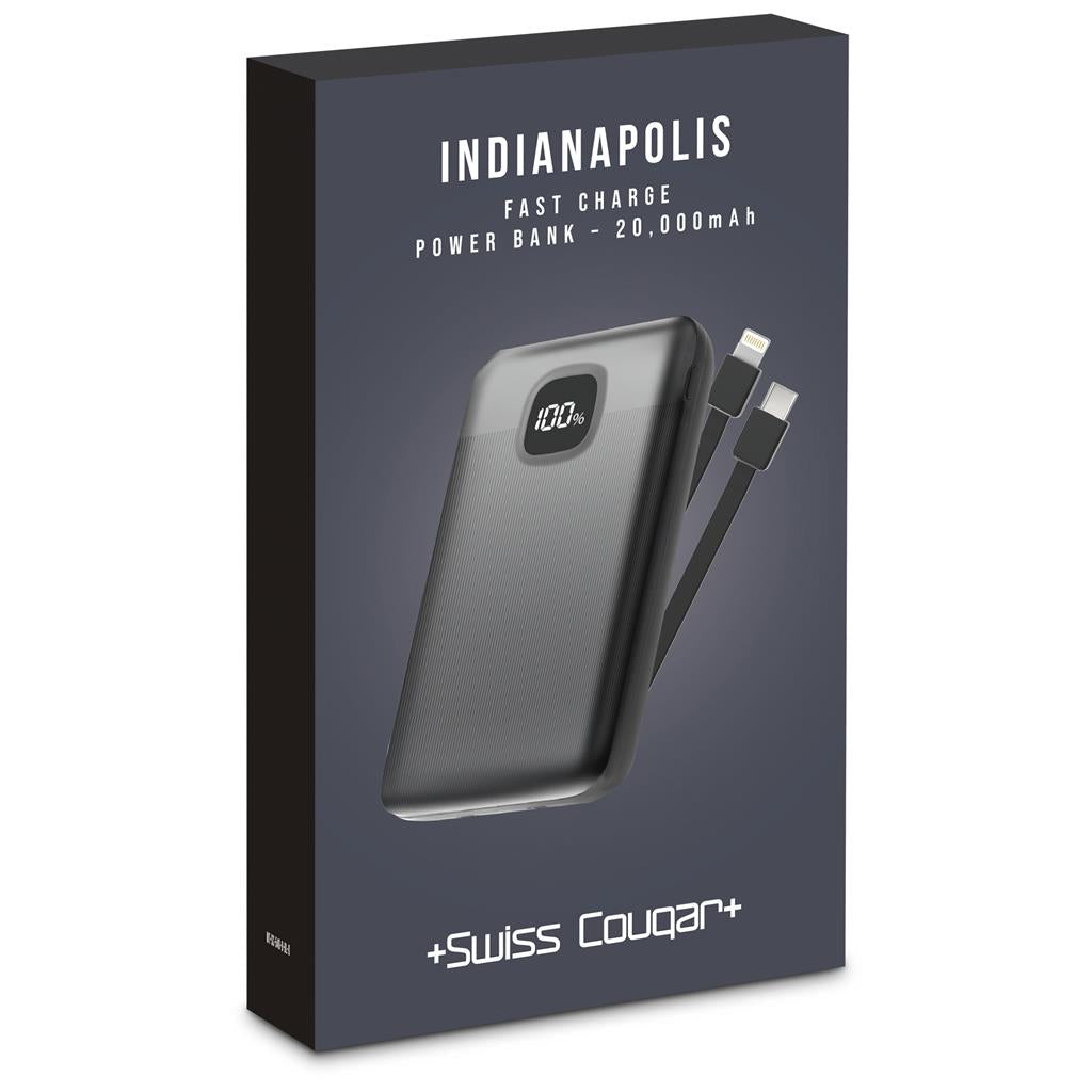 Swiss Cougar Indianapolis Fast Charge 22.5W Power Bank -20,000mAh