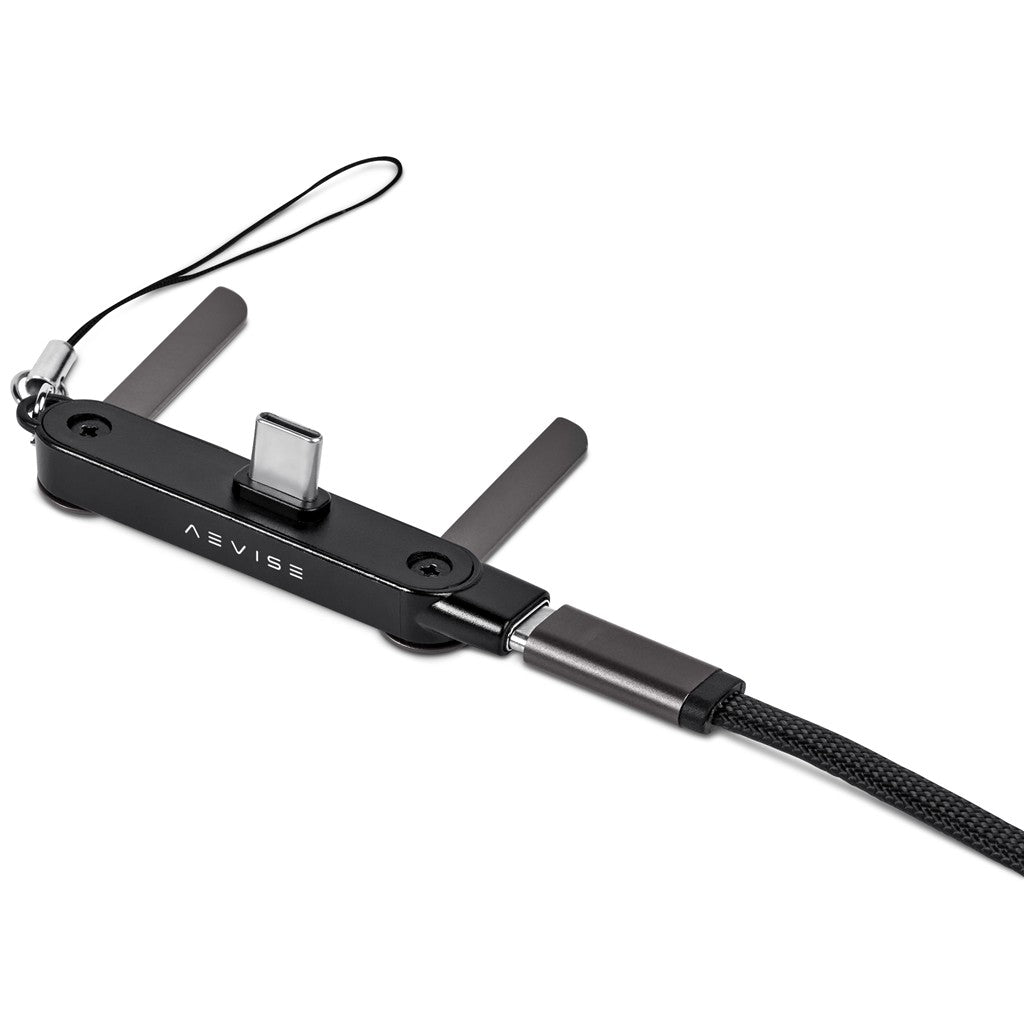 Swiss Cougar Mostar Fast Charge Cable & Type-C Phone Stand