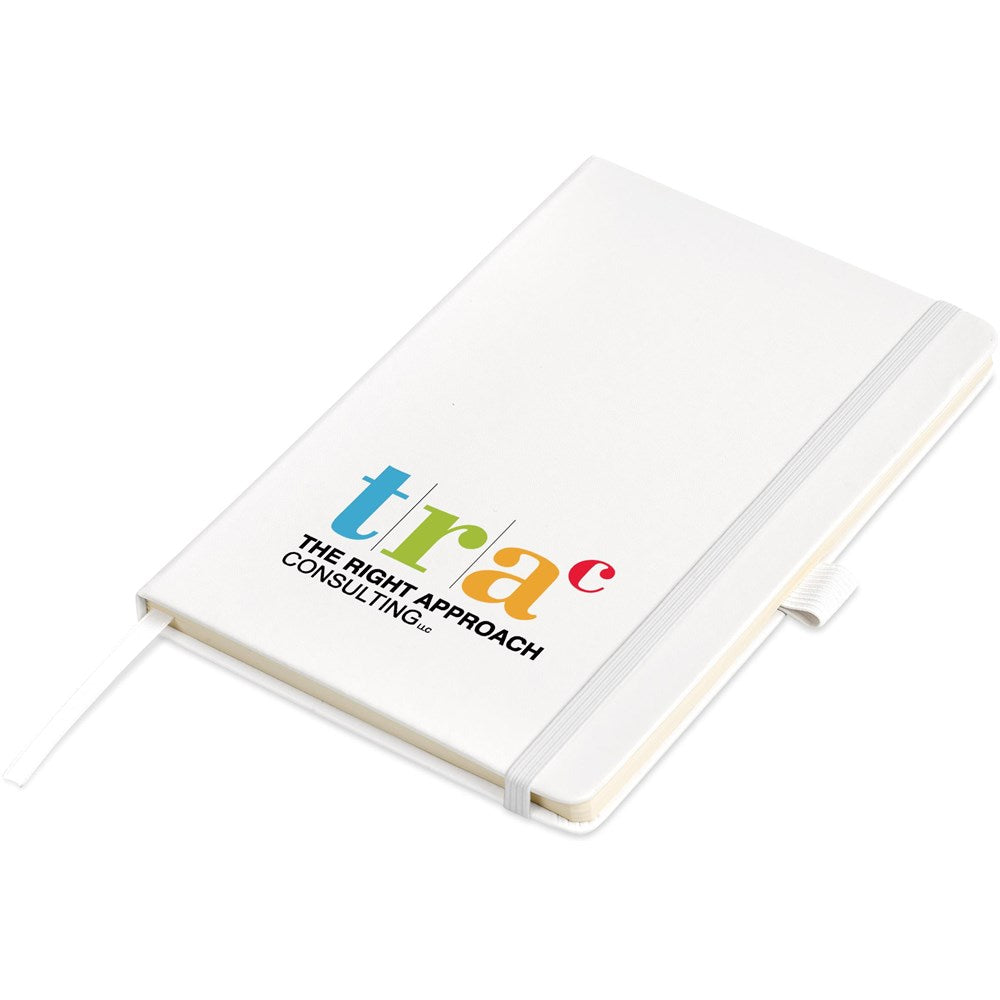 Altitude Stanford A5 Hard Cover Notebook - SOLID WHITE