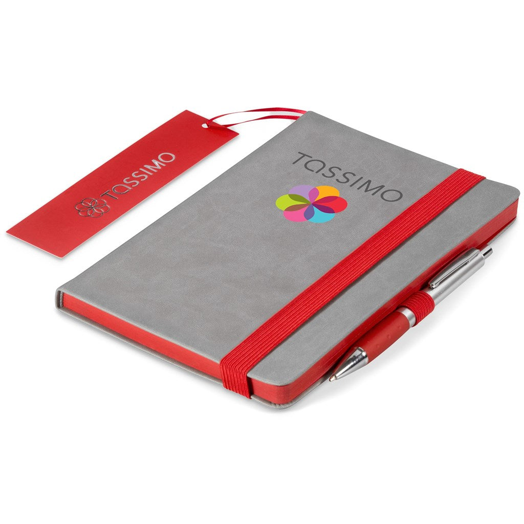 Altitude Colourblock A5 Soft Cover Notebook - RED