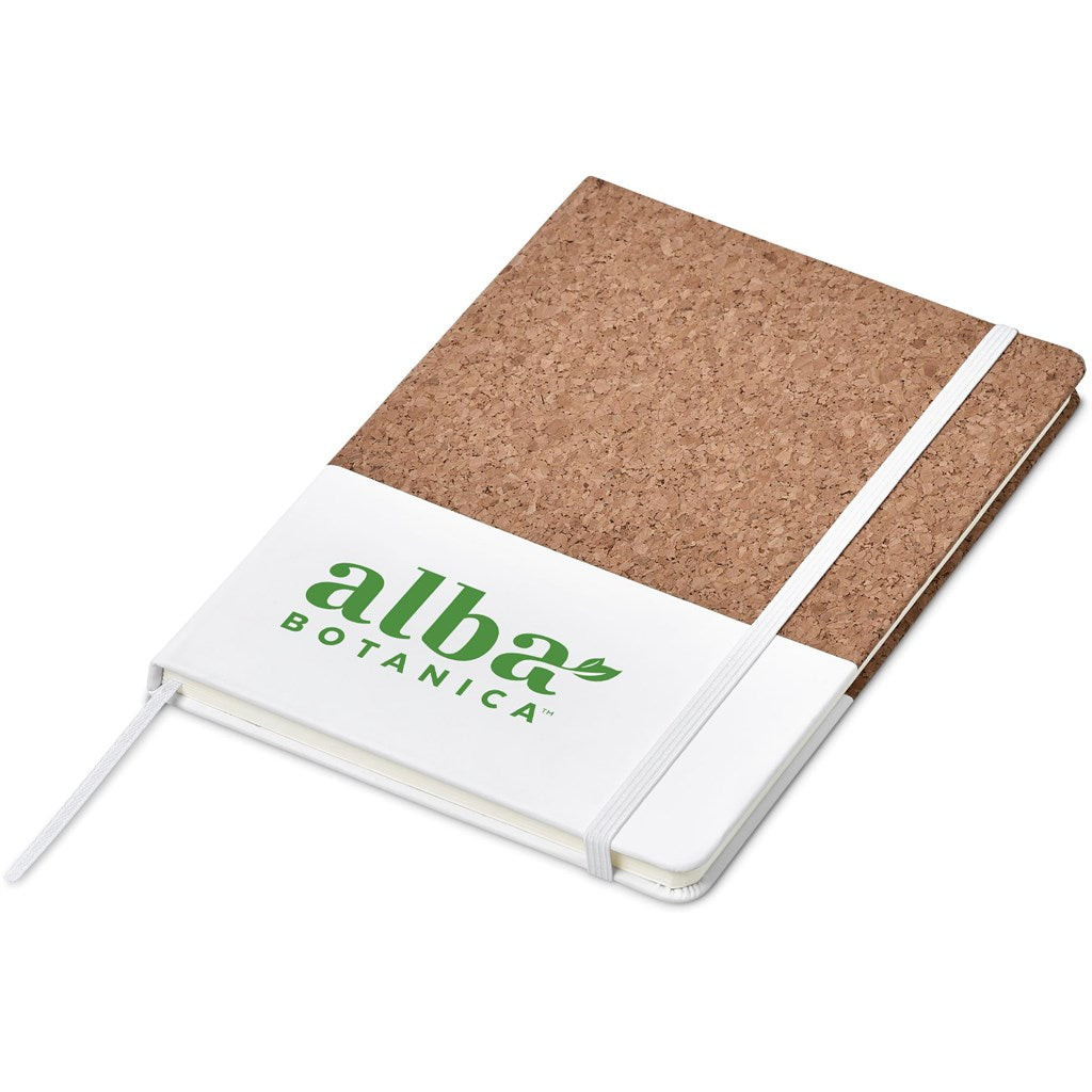 Okiyo Denki Cork A5 Hard Cover Notebook - SOLID WHITE