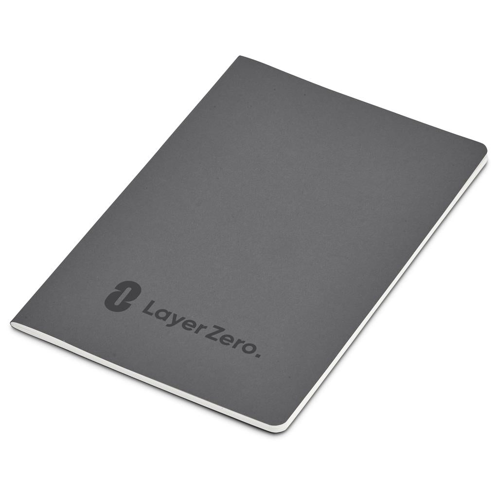 Okiyo Emika FSC Certified Paper A5 Soft Cover Notebook - DARK GREY