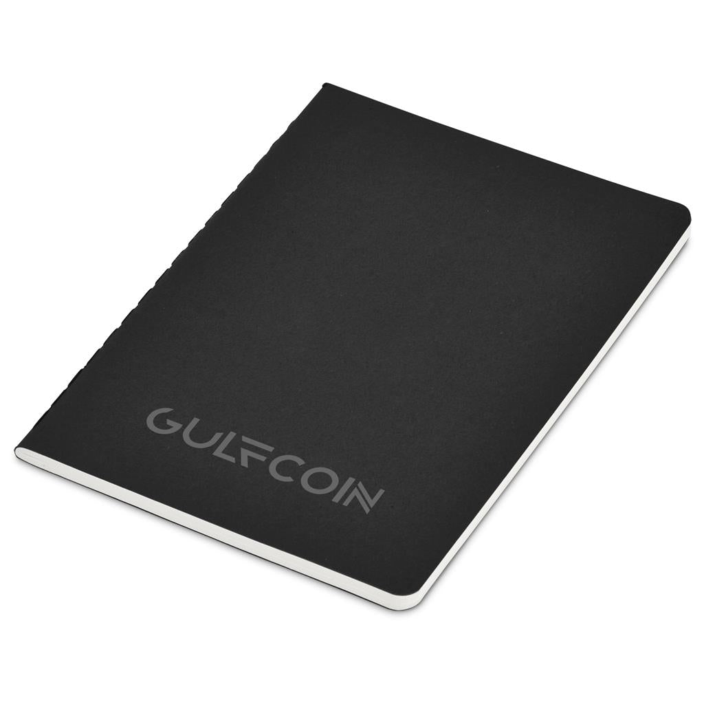 Okiyo Emika FSC Certified Paper A6 Soft Cover Notebook - BLACK