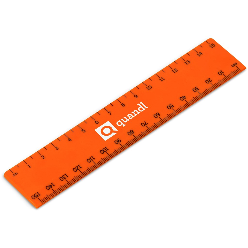 Altitude Scholastic 15cm Ruler - ORANGE