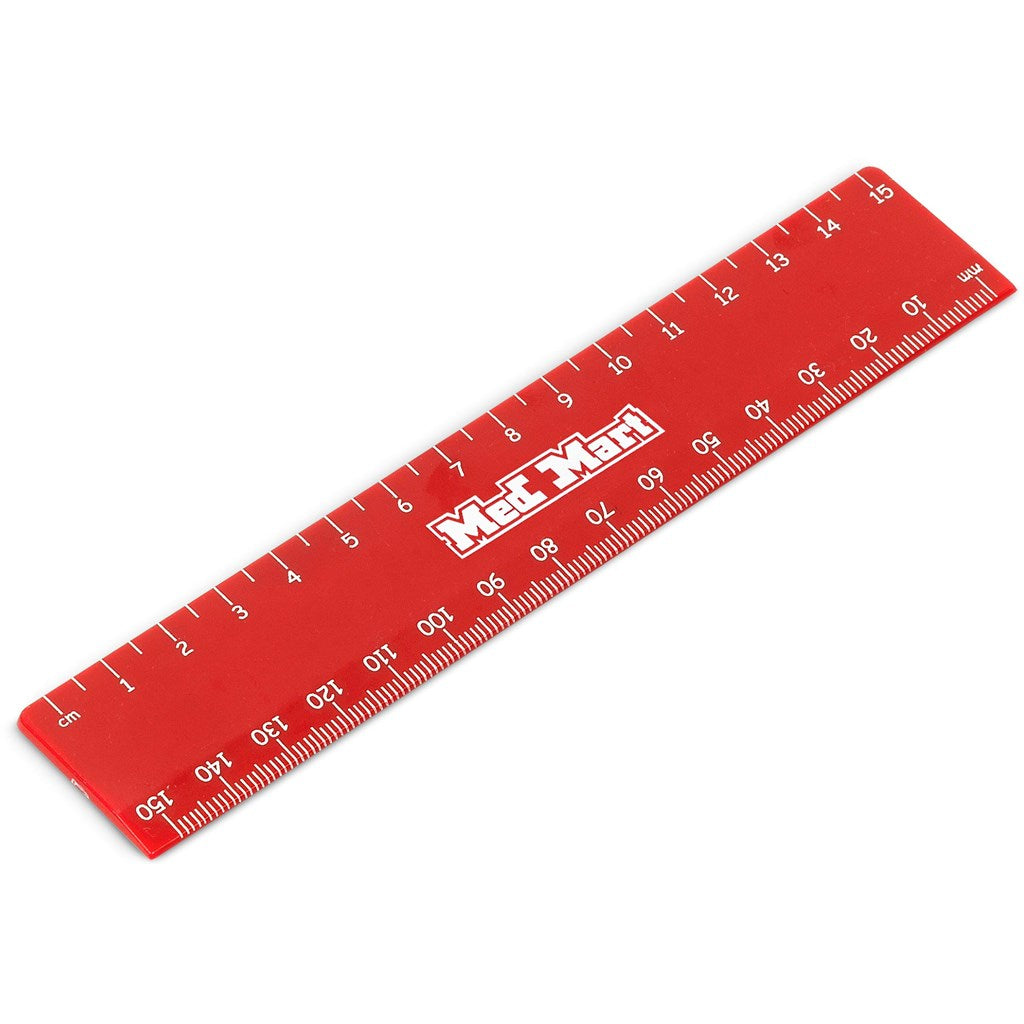 Altitude Scholastic 15cm Ruler - RED