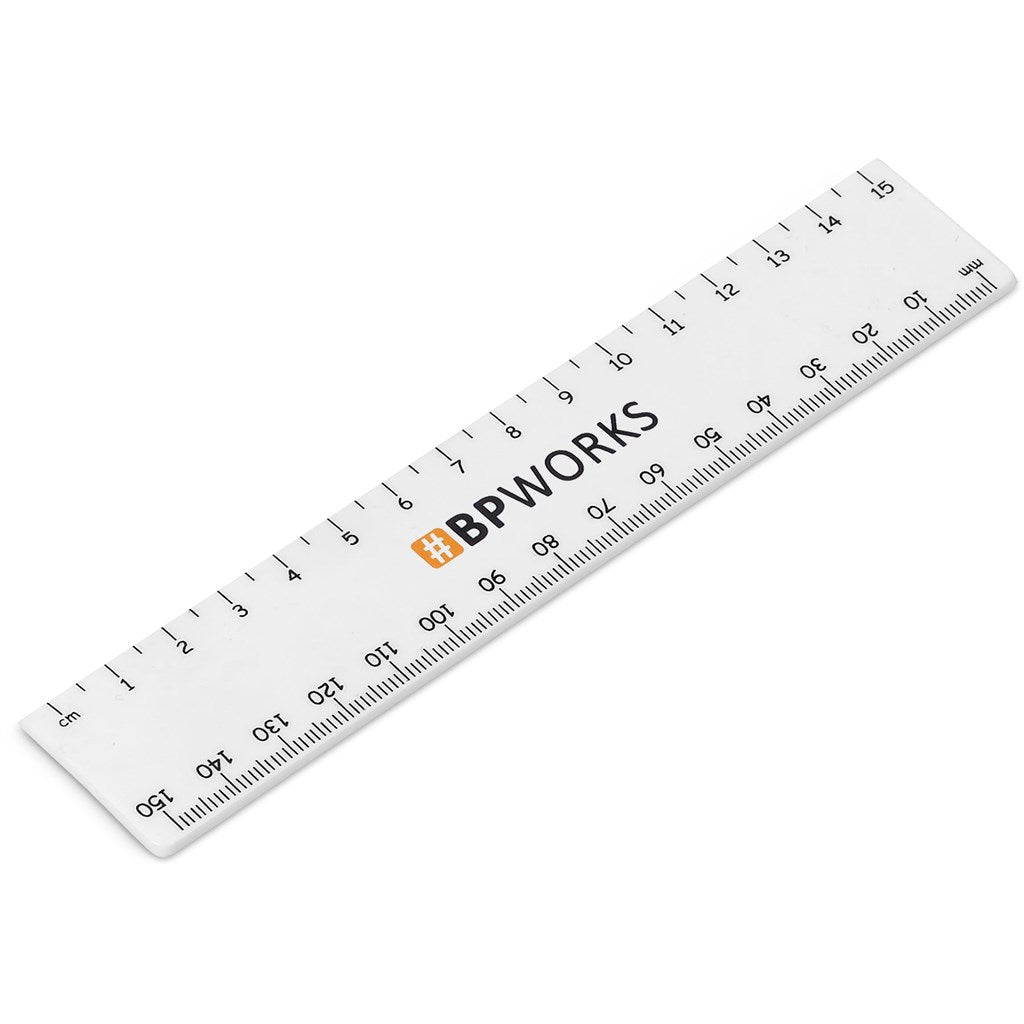 Altitude Scholastic 15cm Ruler - SOLID WHITE
