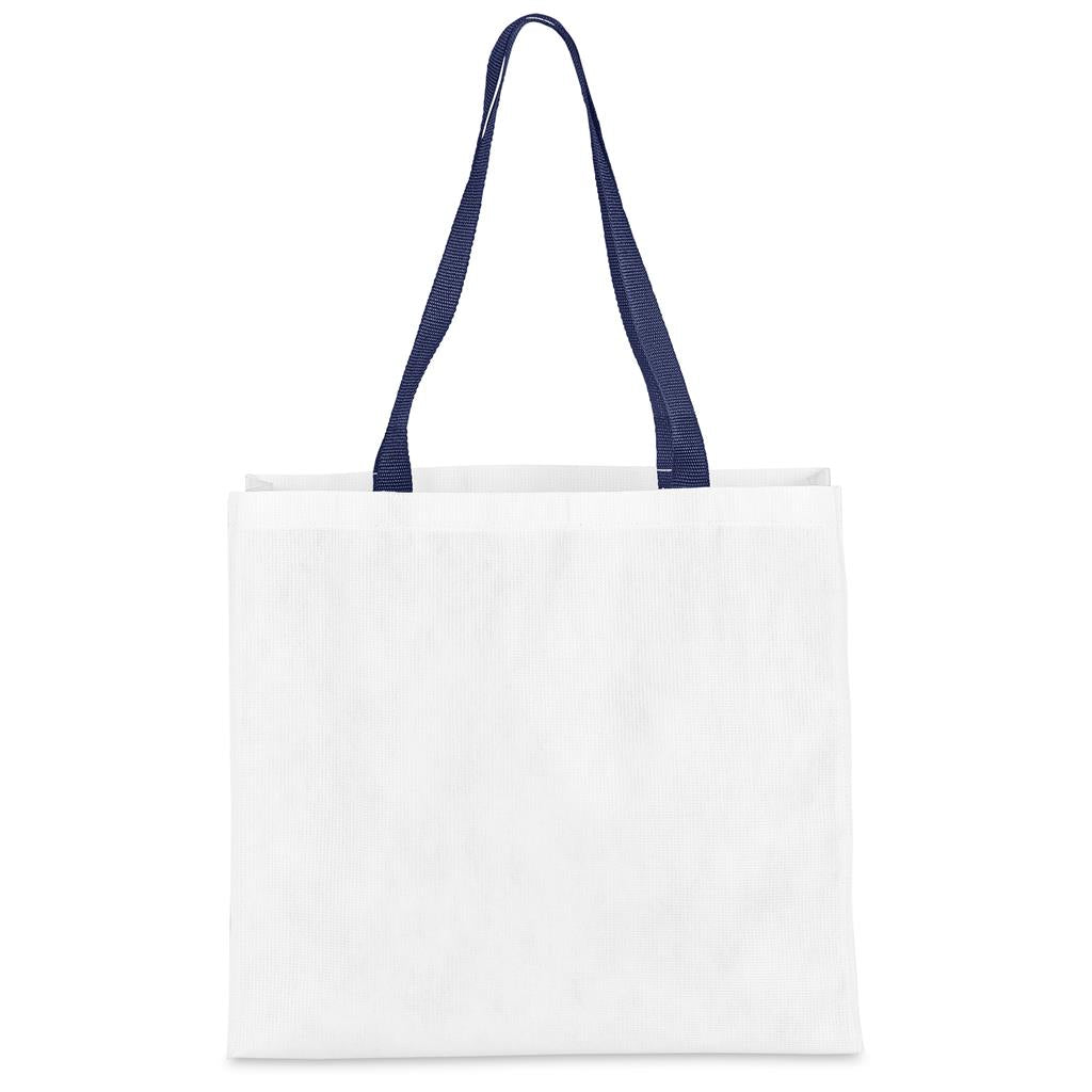 Pre-Printed Sample Hoppla Footloose RPET Stitch-Bond Shopper