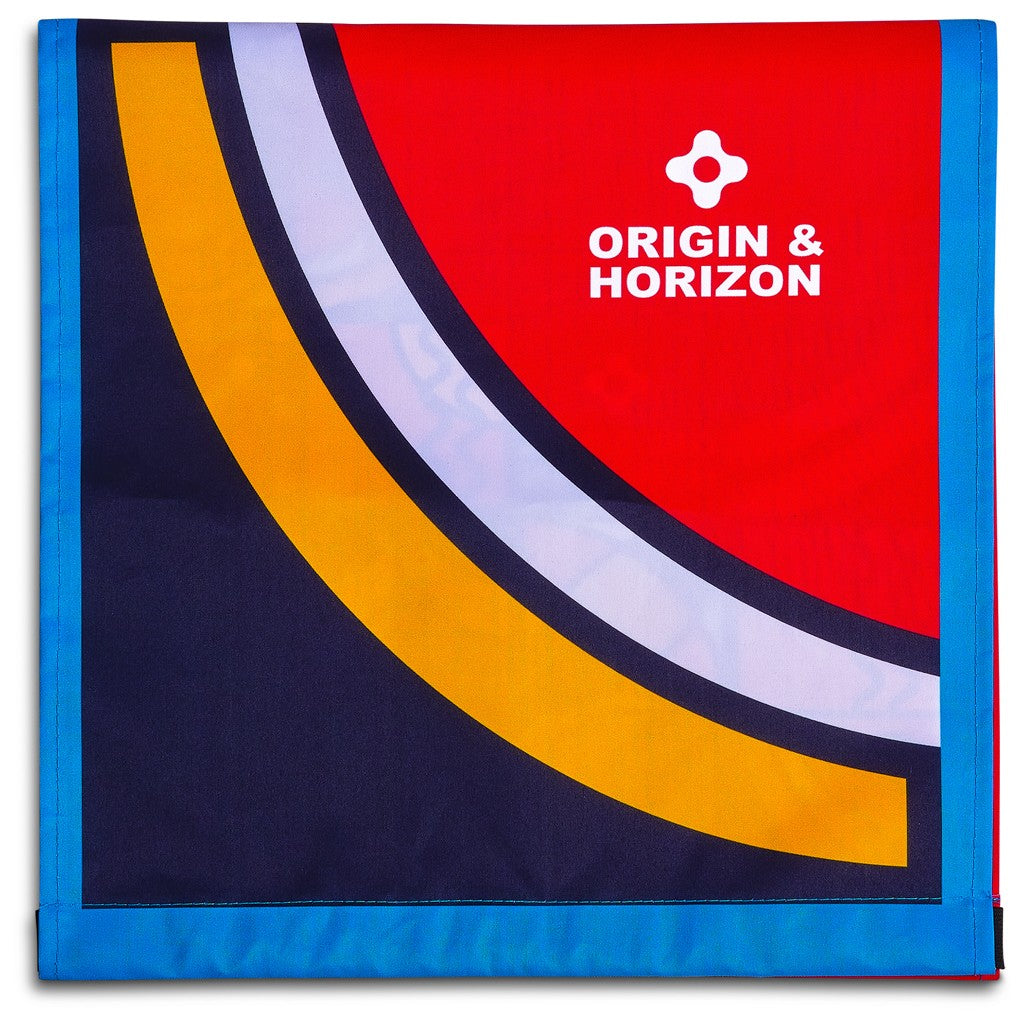Pre-Printed Sample Hoppla Attendee Polyester Chair Back Cover