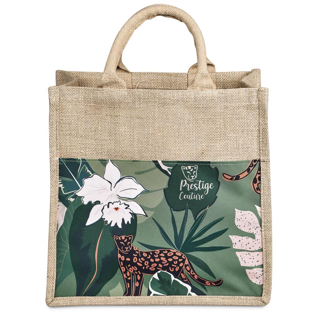 Pre-Production Sample Okiyo Nuri Sublimated Pocket Jute Tote