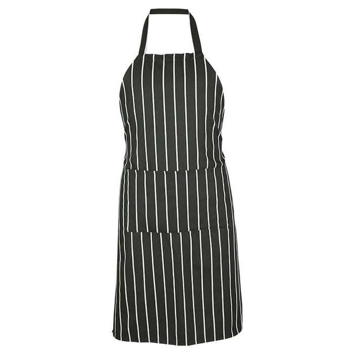 Barron Butcher's Apron - Black/White