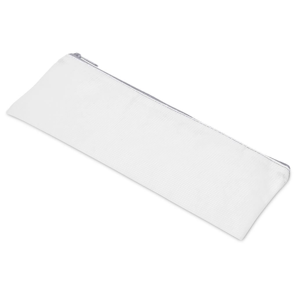 Pre-Production Sample Hoppla Parker Recycled PET Stitch-Bond Pencil Case - GREY