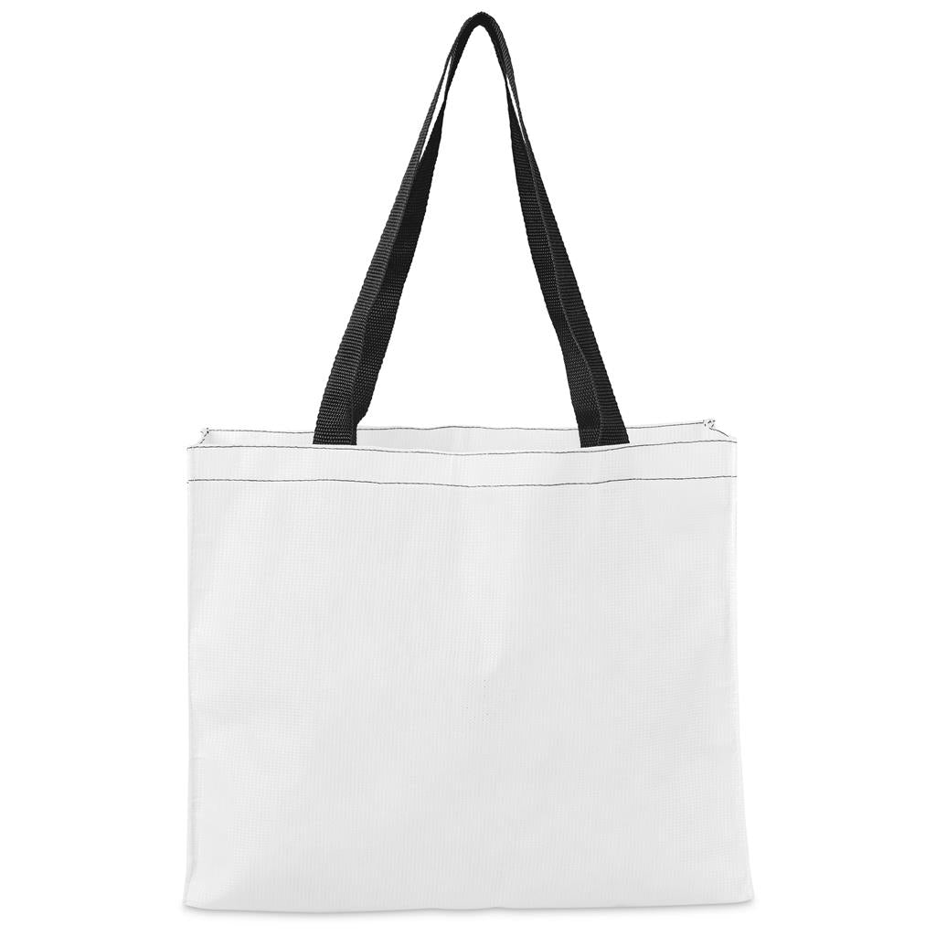 Pre-Production Sample Hoppla Menlyn Recycled PET Stitch-Bond Shopper - BLACK
