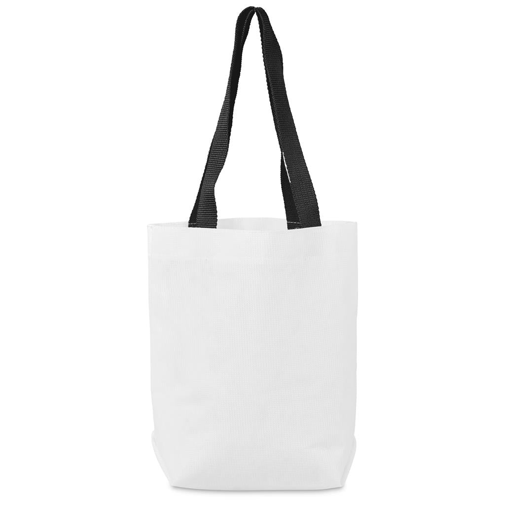 Pre-Production Sample Hoppla Bayside Recycled PET Stitch-Bond Shopper - BLACK