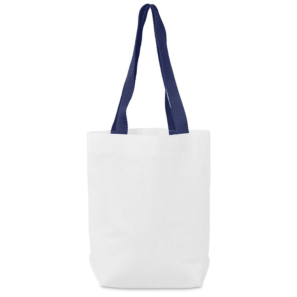 Pre-Production Sample Hoppla Bayside Recycled PET Stitch-Bond Shopper - NAVY