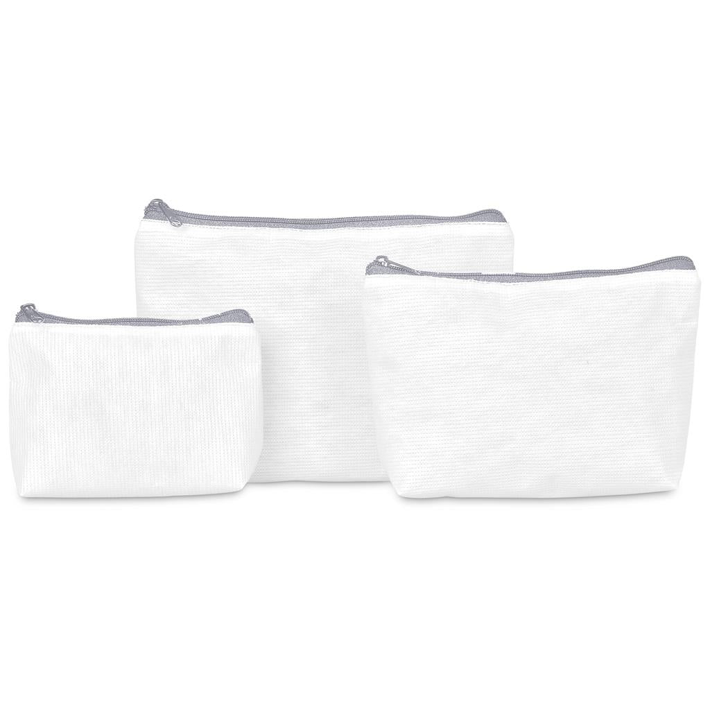 Pre-Production Sample Hoppla Recycled PET Stitch-Bond Mini Toiletry Bag