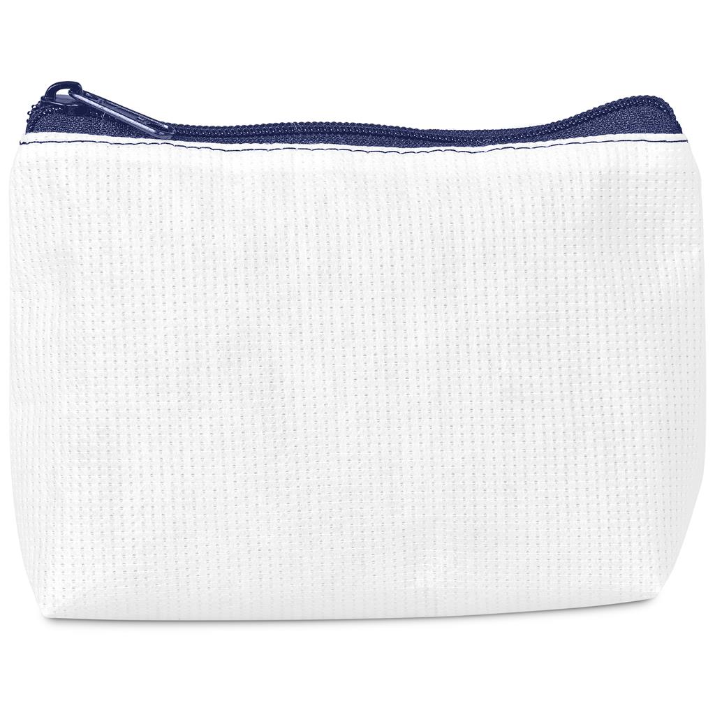 Pre-Production Sample Hoppla Recycled PET Stitch-Bond Mini Toiletry Bag - NAVY