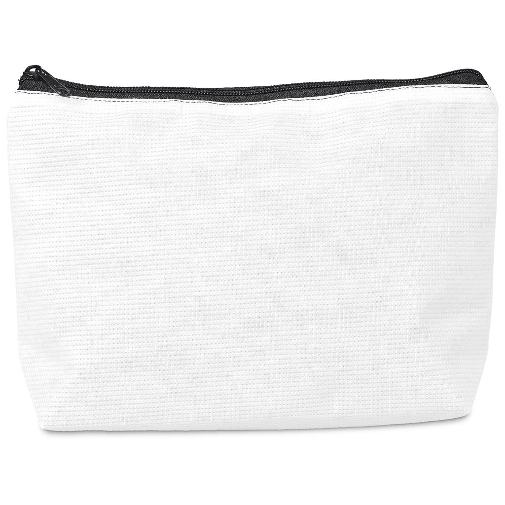 Pre-Production Sample Hoppla Leanne Recycled PET Stitch-Bond Maxi Toiletry Bag - BLACK