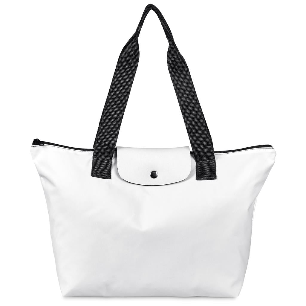 Pre-Production Sample Hoppla Rosebank Polyester Roll-Up Tote Bag - BLACK