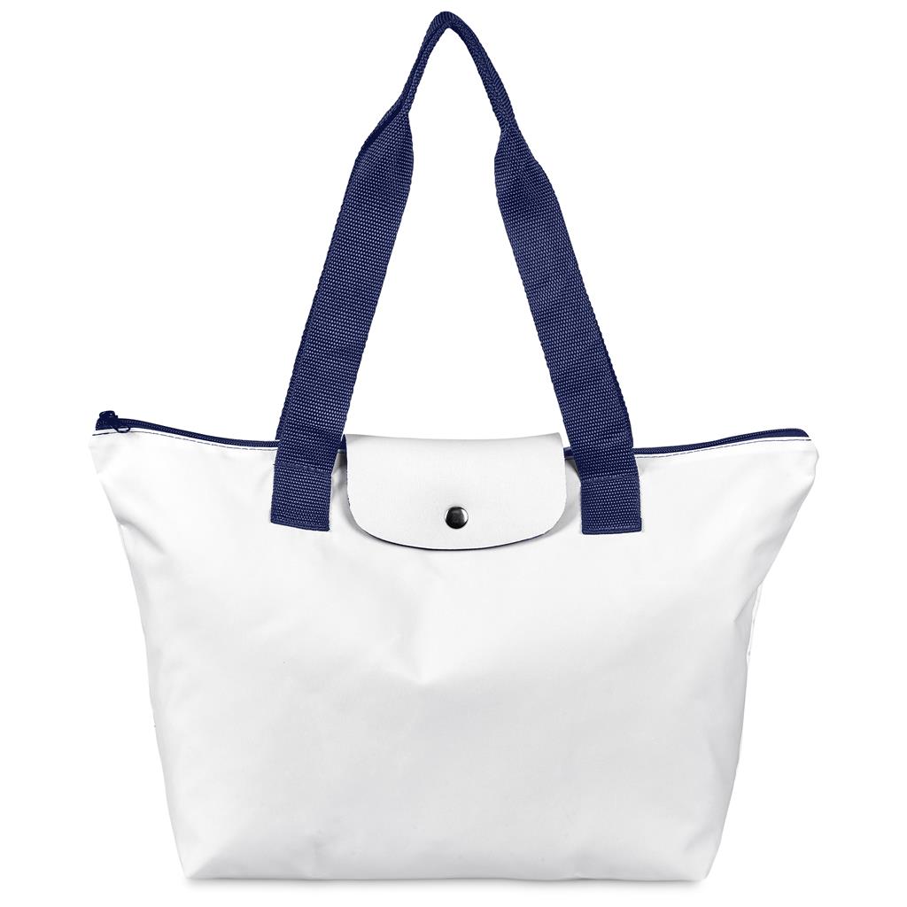 Pre-Production Sample Hoppla Rosebank Polyester Roll-Up Tote Bag - NAVY