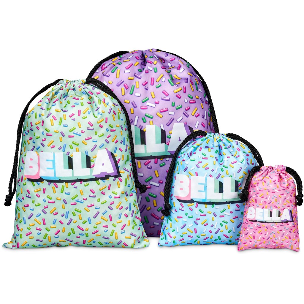 Drawstring Sample Pre-Production Sample Hoppla Atlantic Mini Polyester Drawstring Pouch ...