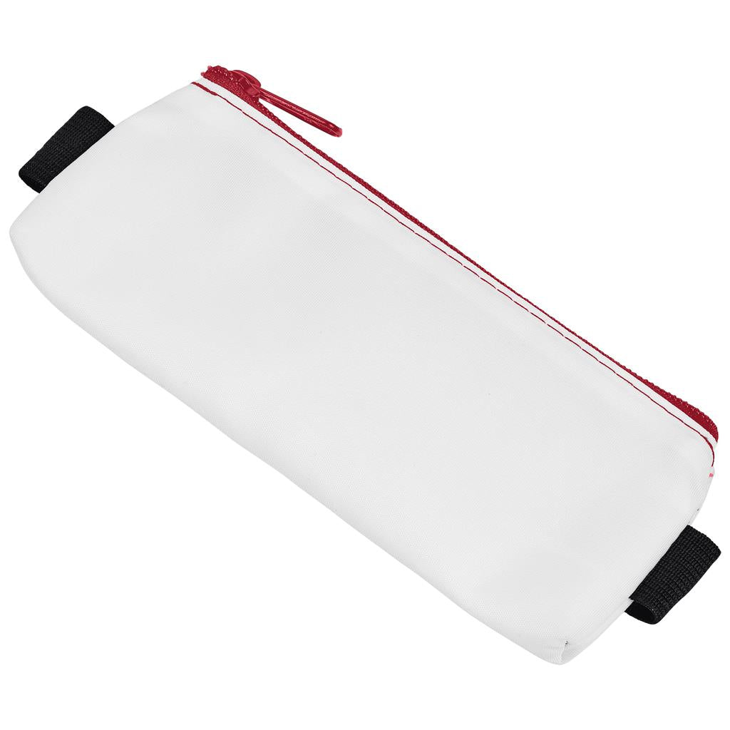 Pre-Production Sample Hoppla Lagoon Polyester Pencil Case To Fit Over An A5 Notebook - RED