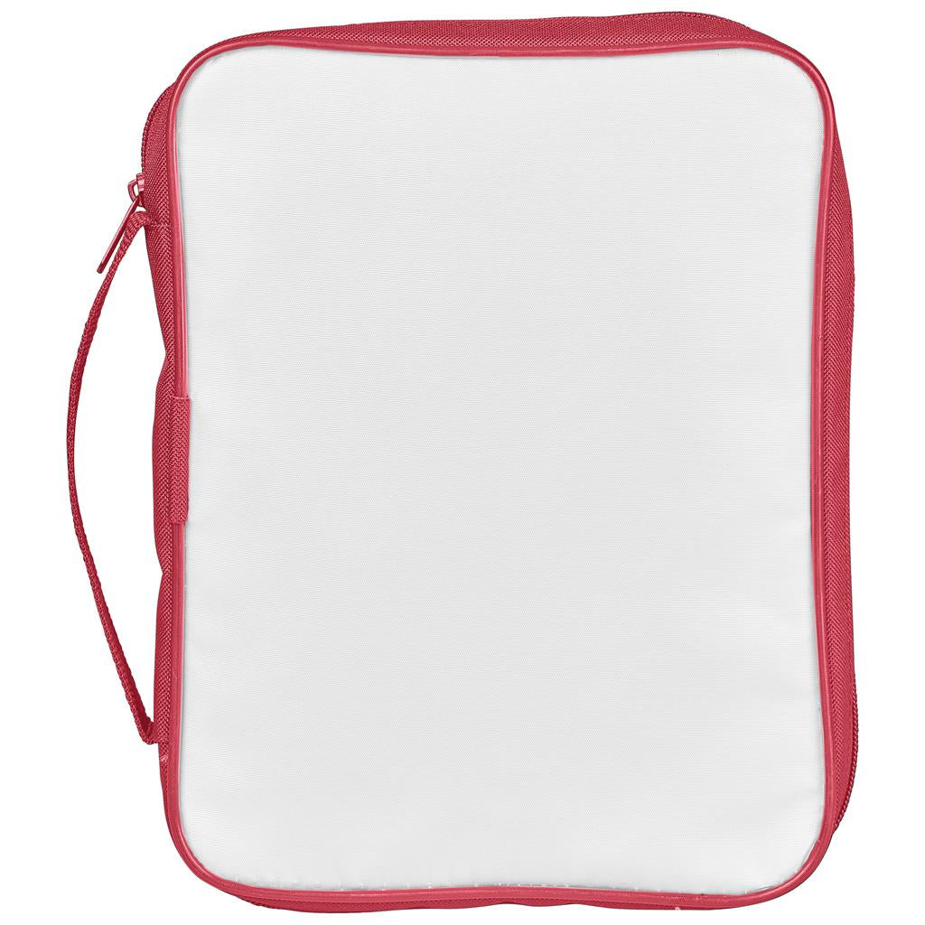 Pre-Production Sample Hoppla Faith Bible Book Bag With Carry Handle - RED