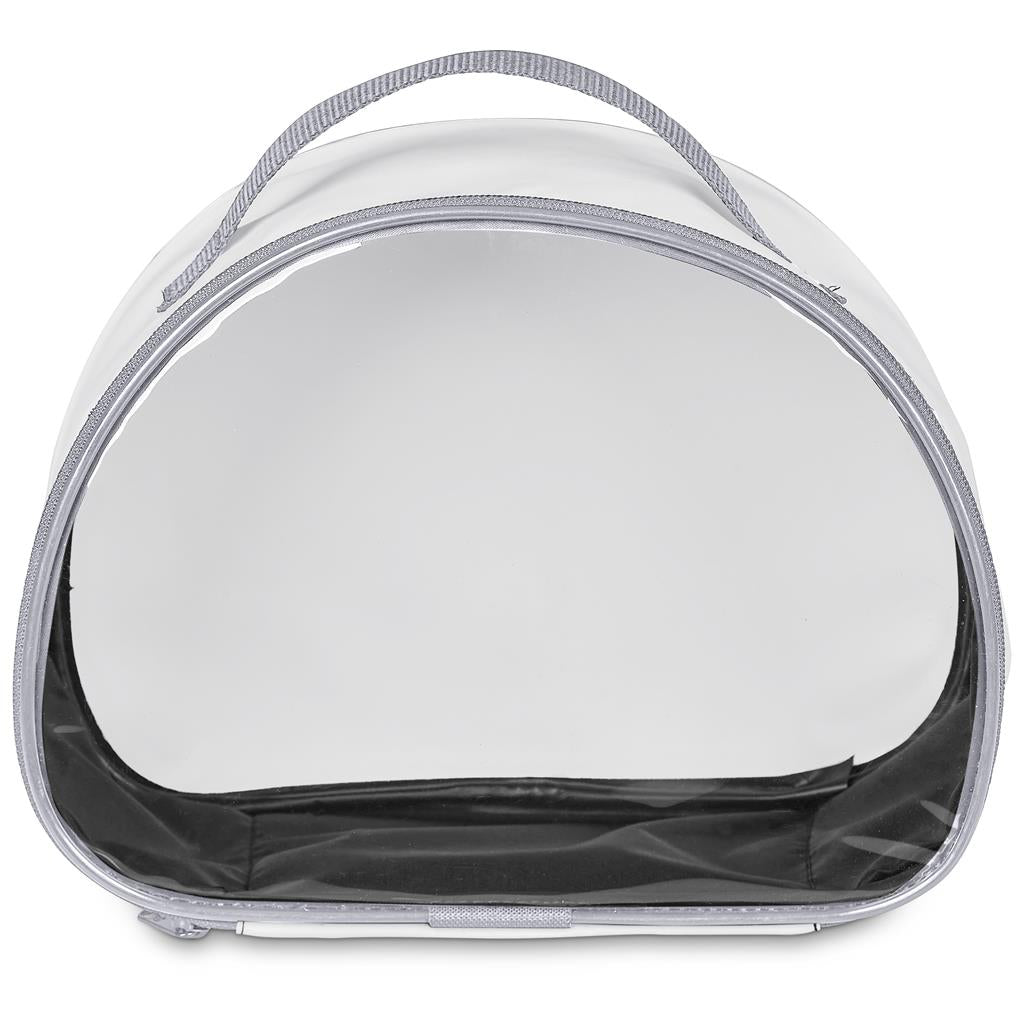 Pre-Production Sample Hoppla Aloe Toiletry Bag With PVC Front Window - GREY