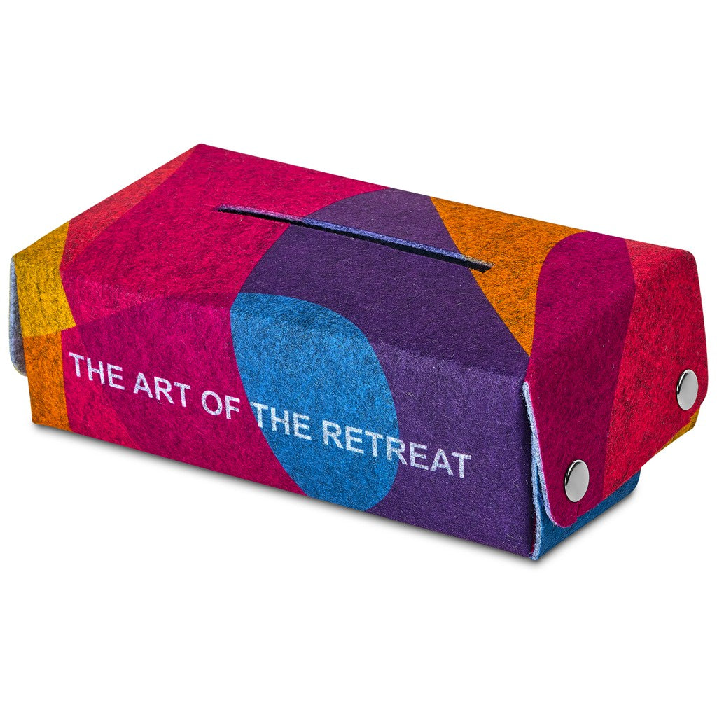 Pre-Production Sample Hoppla Revive RPET Felt Tissue Box Cover