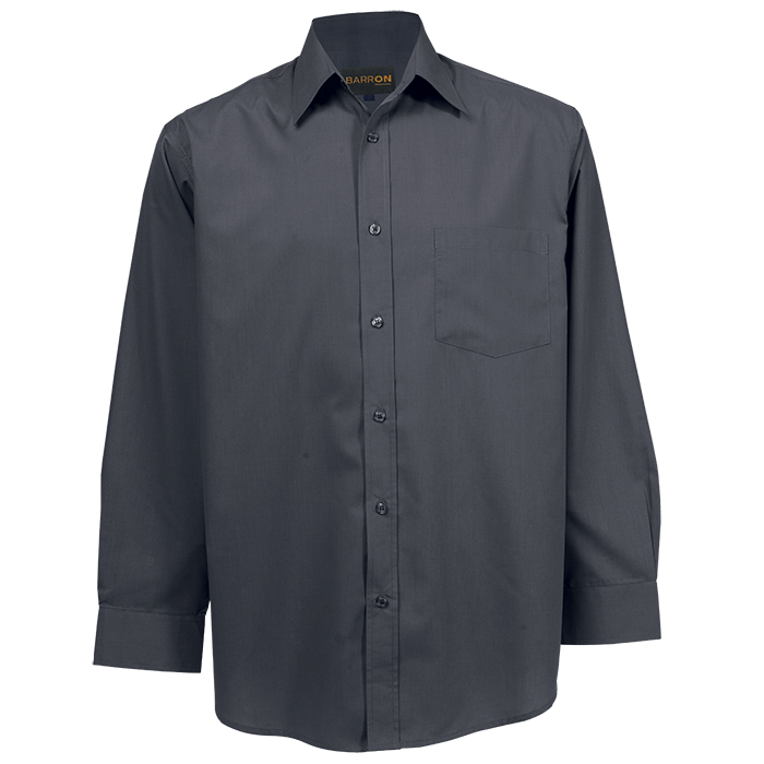 Basic Poly Cotton Lounge Long Sleeve Mens - Grey