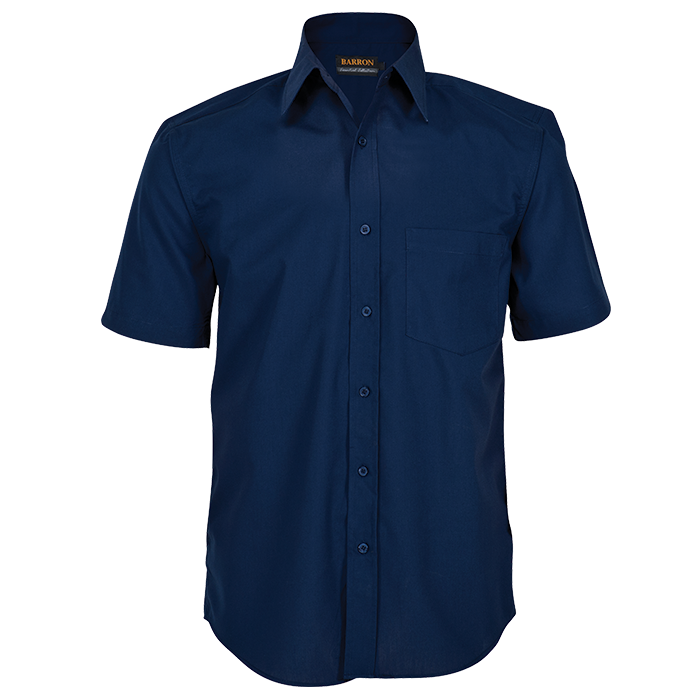 Basic Poly Cotton Lounge Short Sleeve Mens - Navy