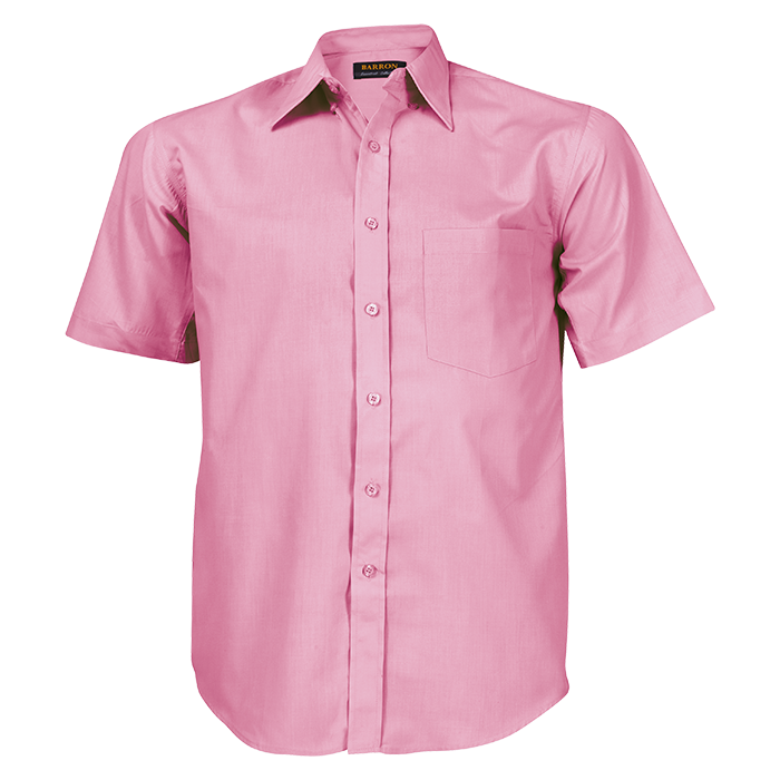 Basic Poly Cotton Lounge Short Sleeve Mens - Pink